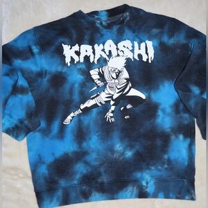 Naruto Kakashi Tie Dye Crewnick Adult M